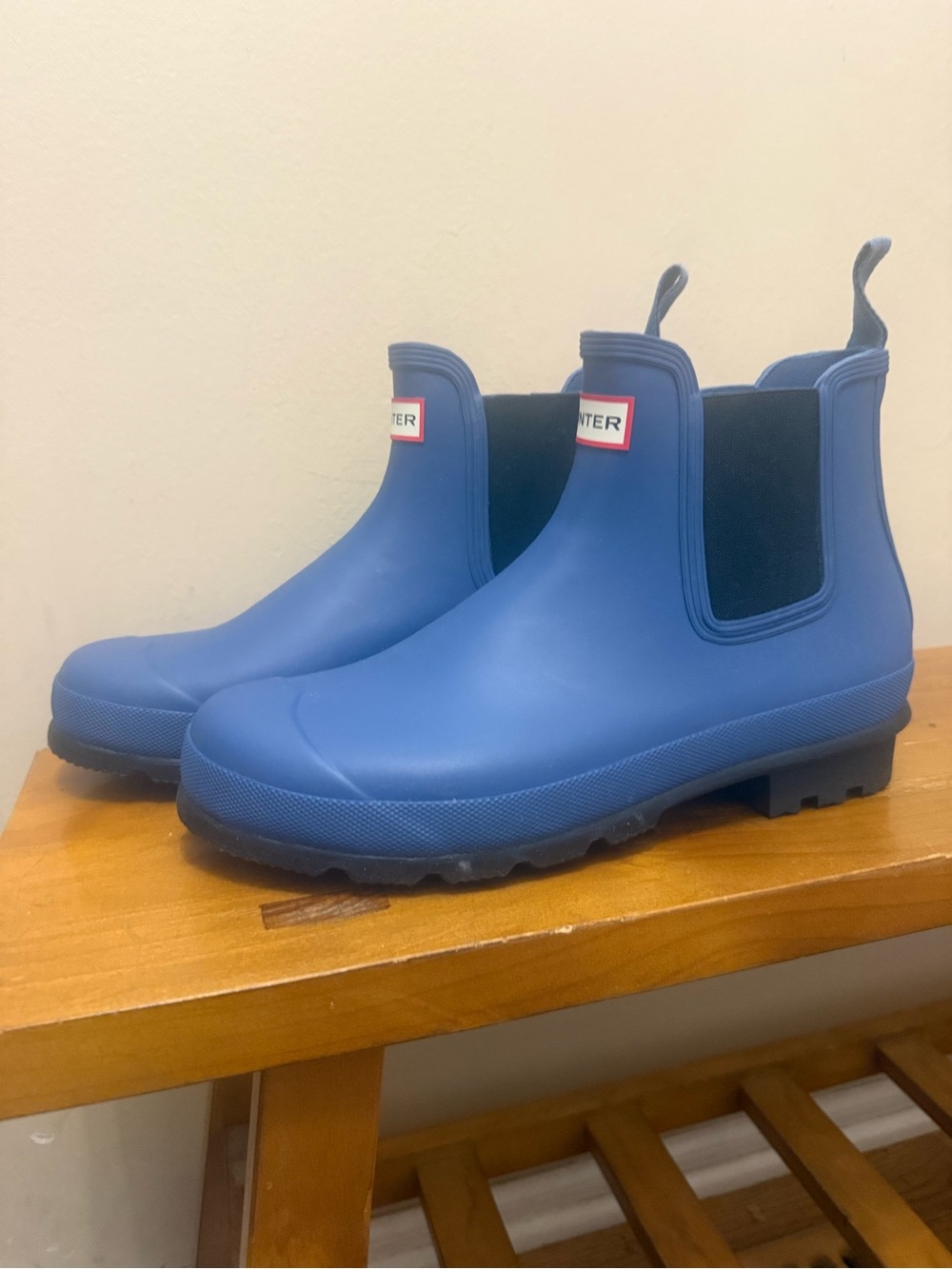Hunter Blue Chelsea Rain Boot